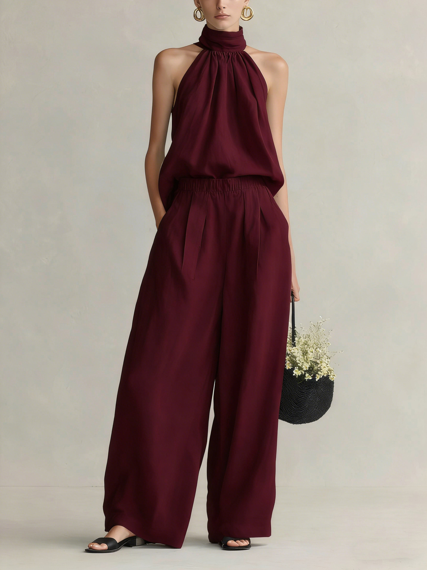 Linen Pant Wide - Completo da donna estivo 2026 nuovo