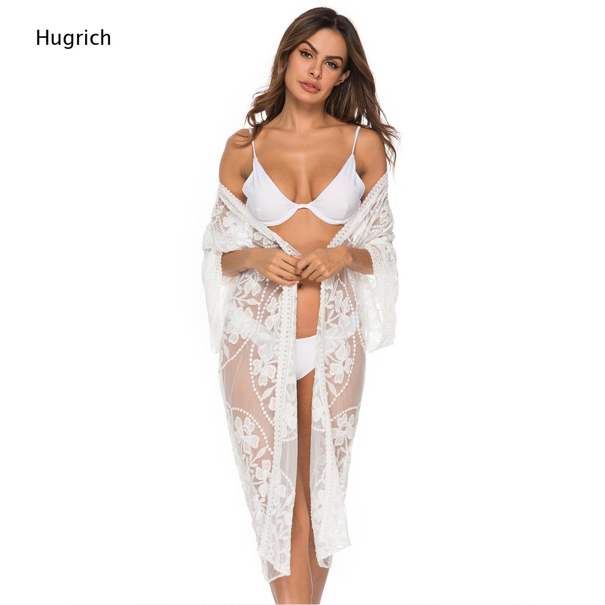 Kimono Lungo Bianco con Ricamo - Kimono Sheer Floral recensione e prezzo